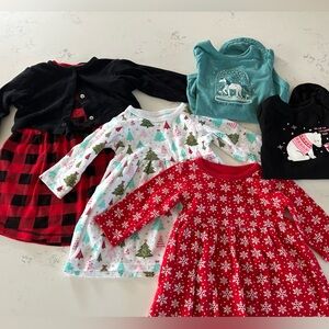 Baby Girl Holiday Bundle! 🎄🎅 Size 12 months